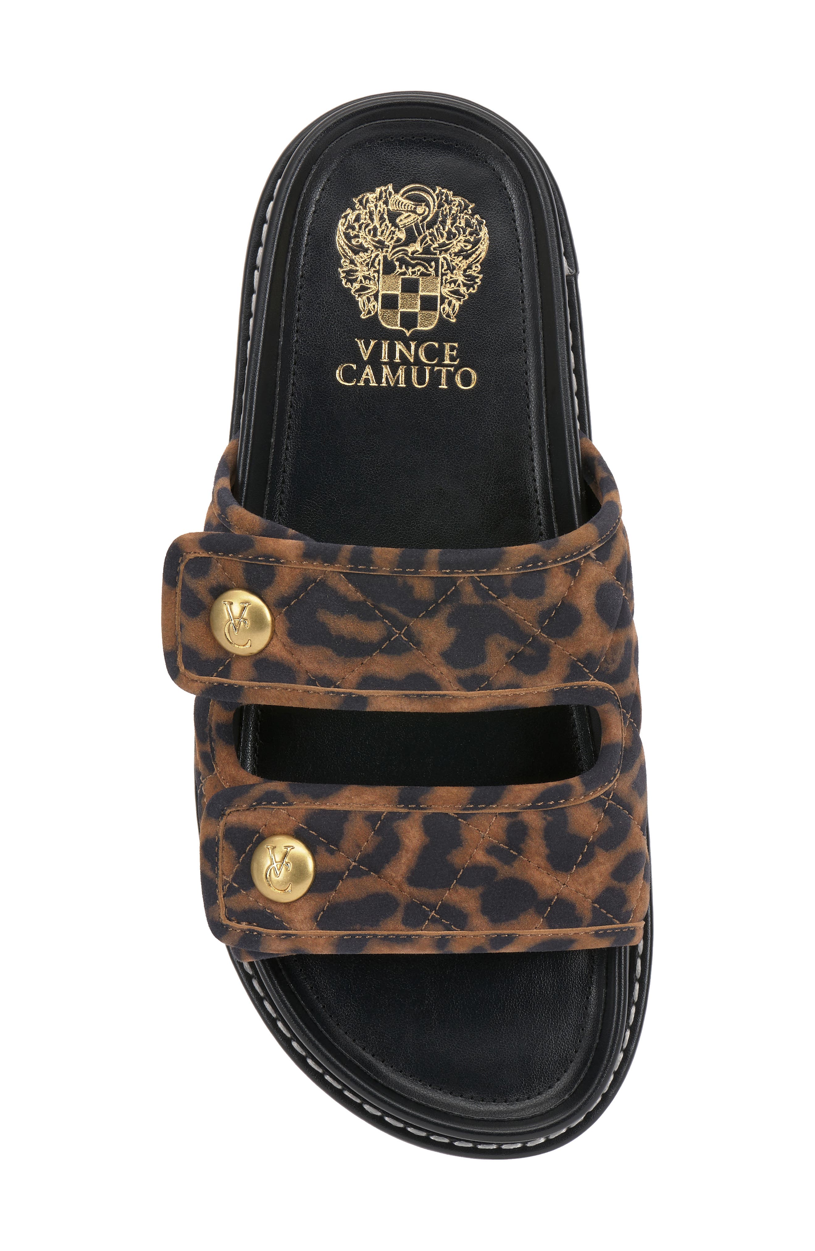 Vince Camuto Graysin Slide Sandal, Alternate, color, Camel