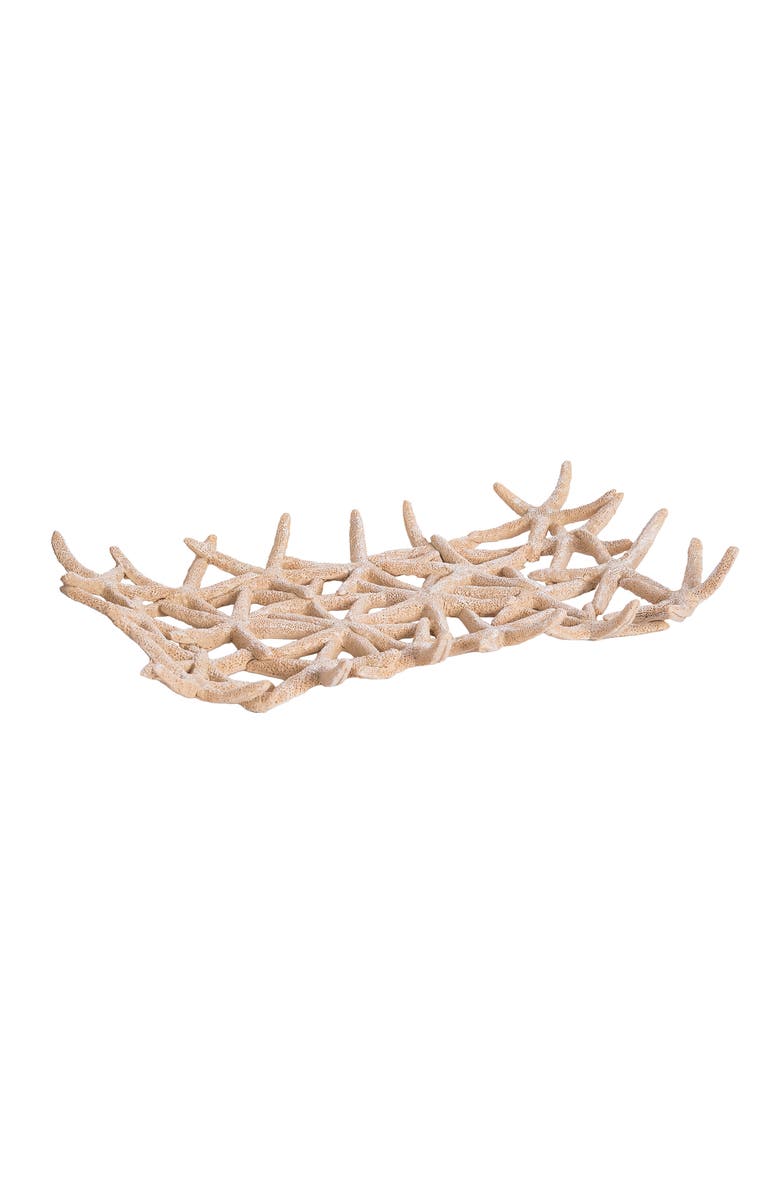 Gallerie II Sea Star Large Decorative Center Piece Figurine, Main, color, Beige