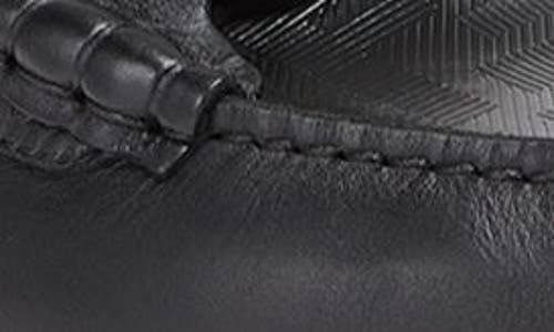 Fendi Logo-plaque Leather Loafers In Black