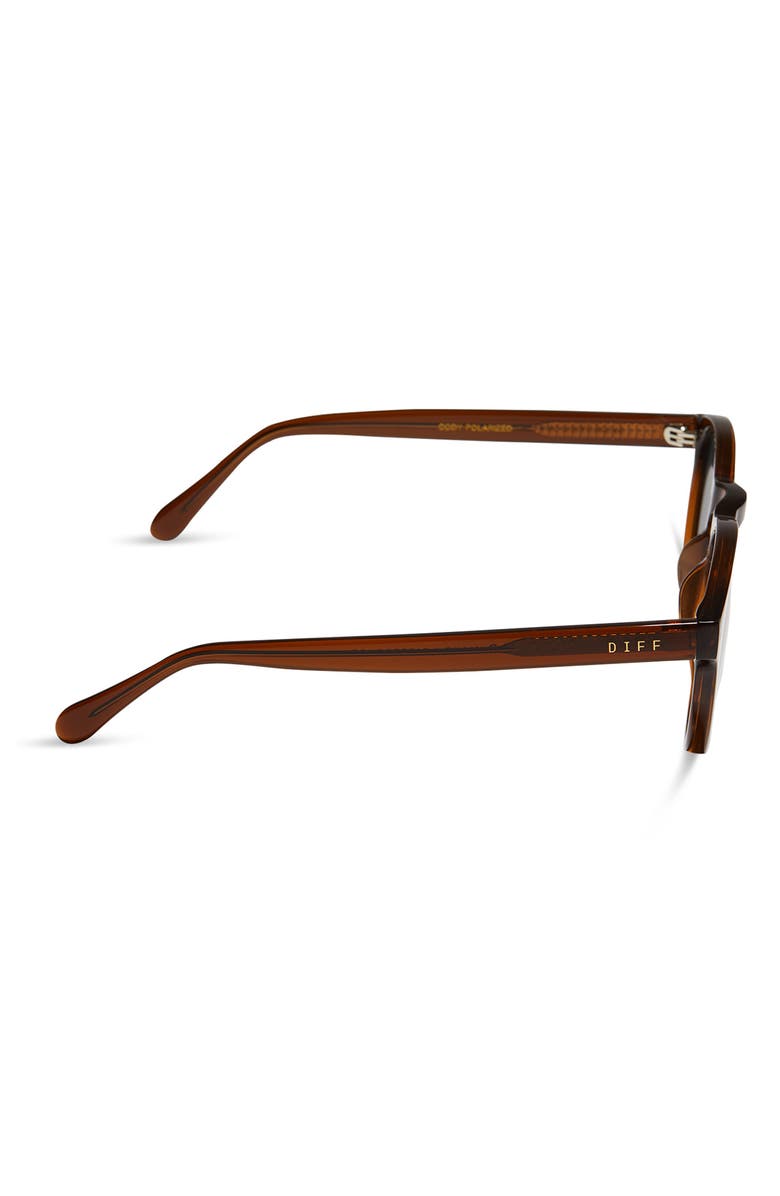 DIFF Cody Polarized Round Sunglasses, Alternate, color, Whiskey Crystal