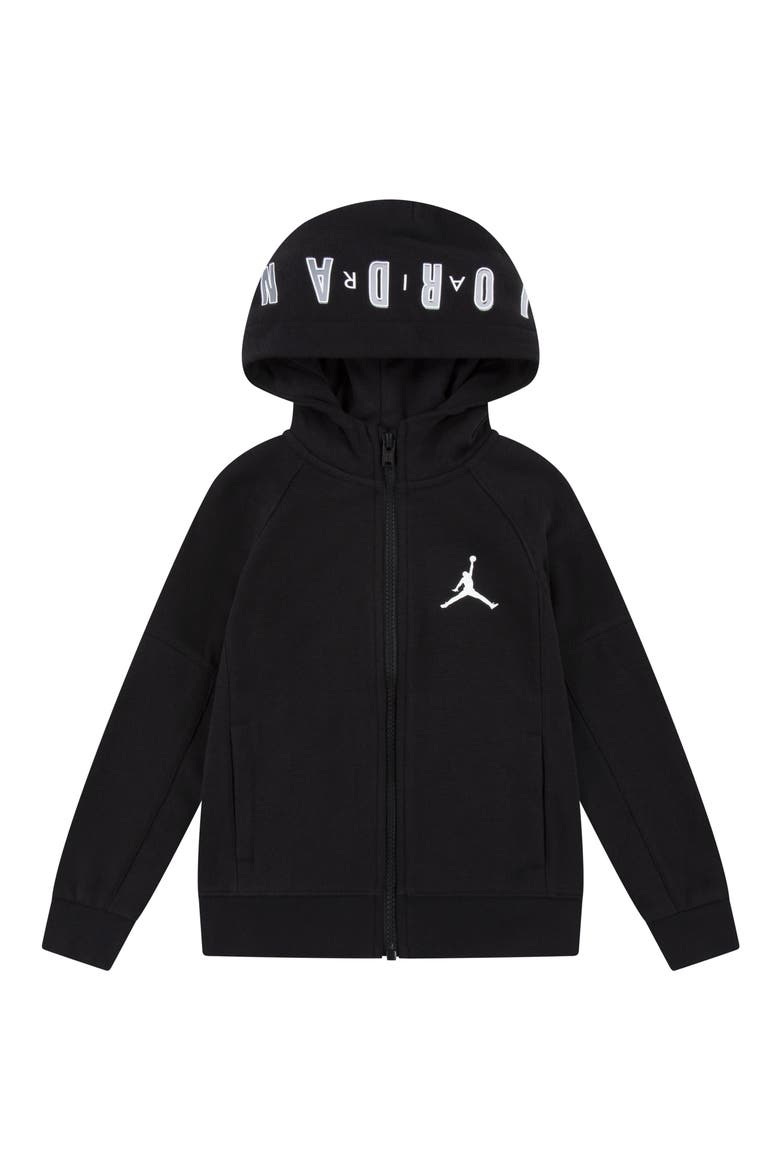 Kids' Jumpman Big Sport Zip Hoodie, Main, color, BLACK