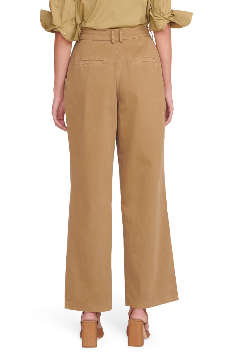 STAUD Luisa Wide Leg Cotton Twill Pants, Alternate, color, 