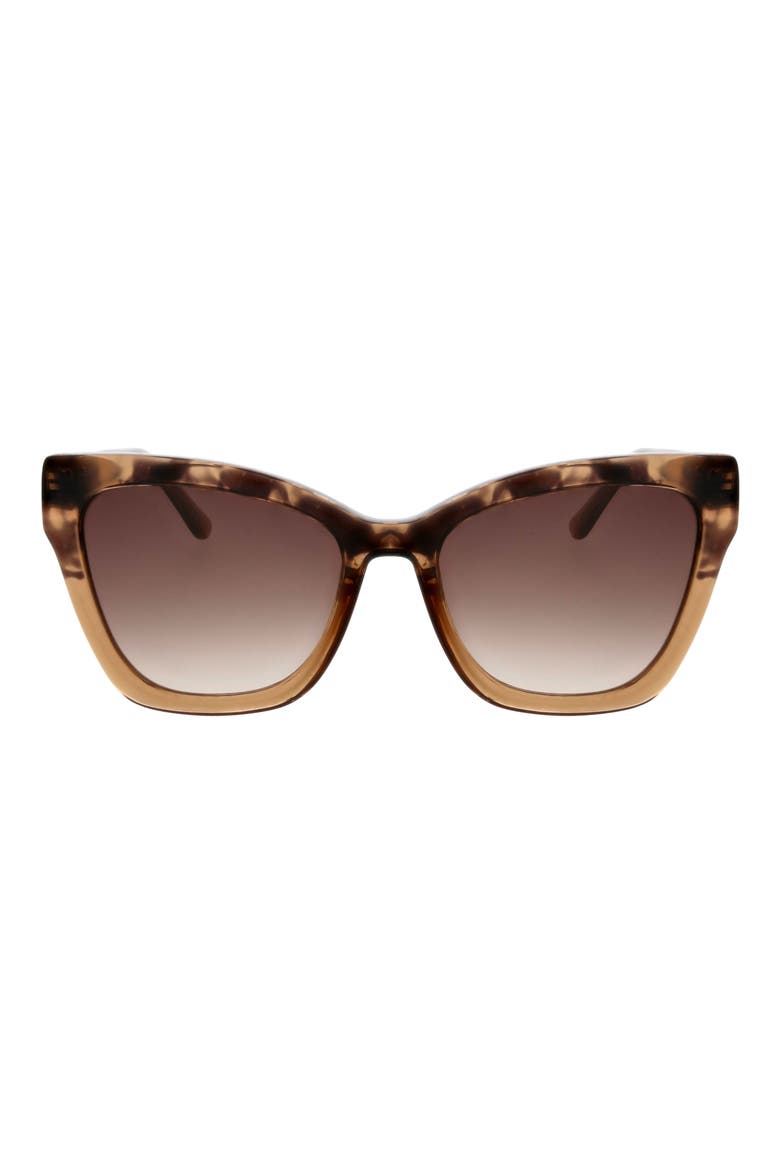 Butterfly Cat Eye Sunglasses, Main, color, SMOKEY DEMI