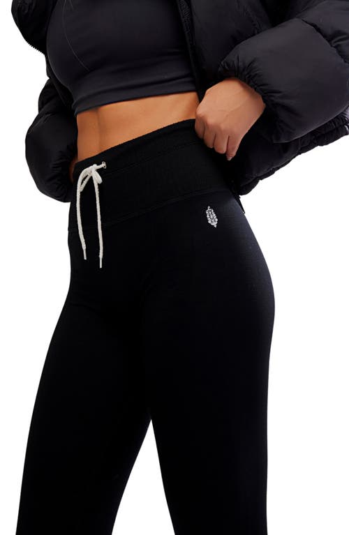 Free People Take Flight Jogger Leggings In Black