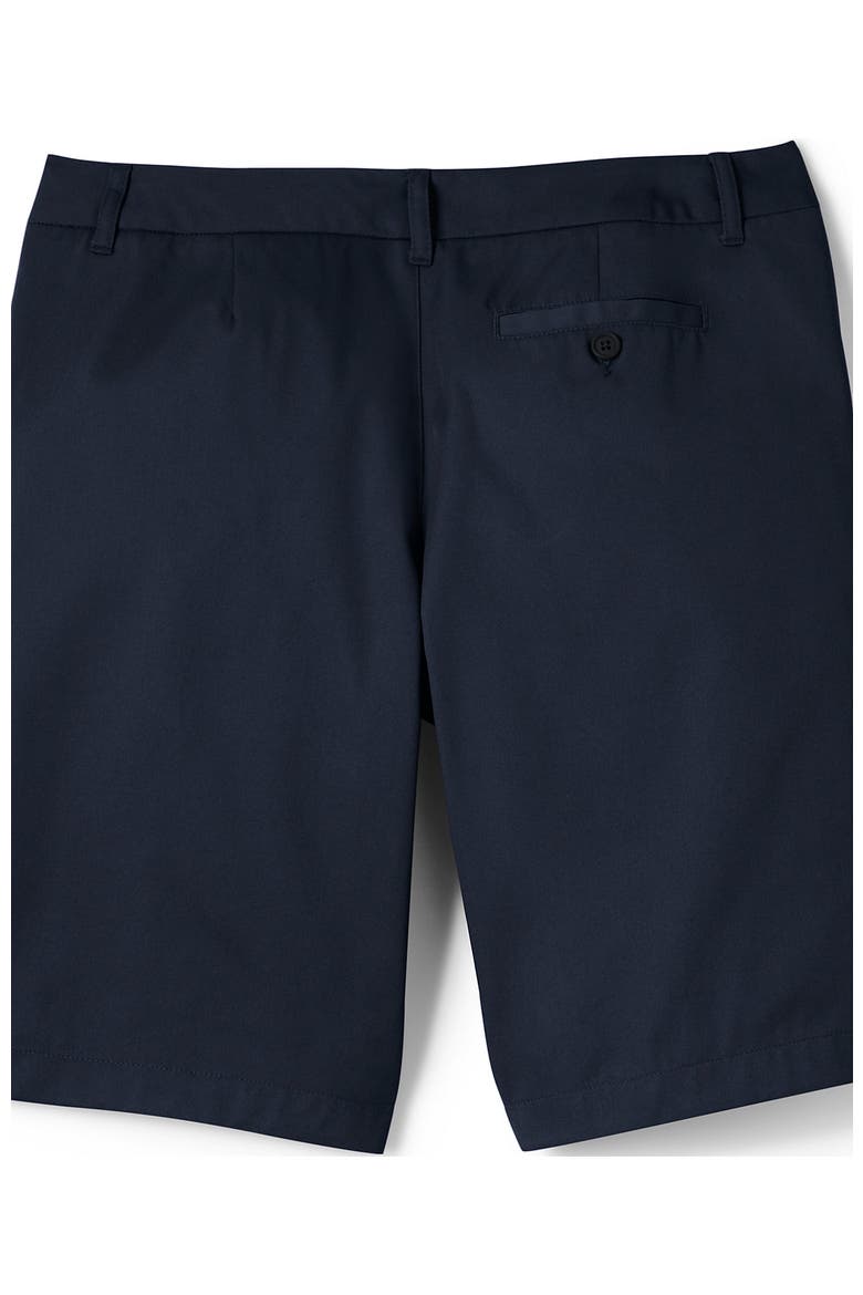 Plus Size Plain Front Blend Chino Shorts, Alternate, color, Classic Navy