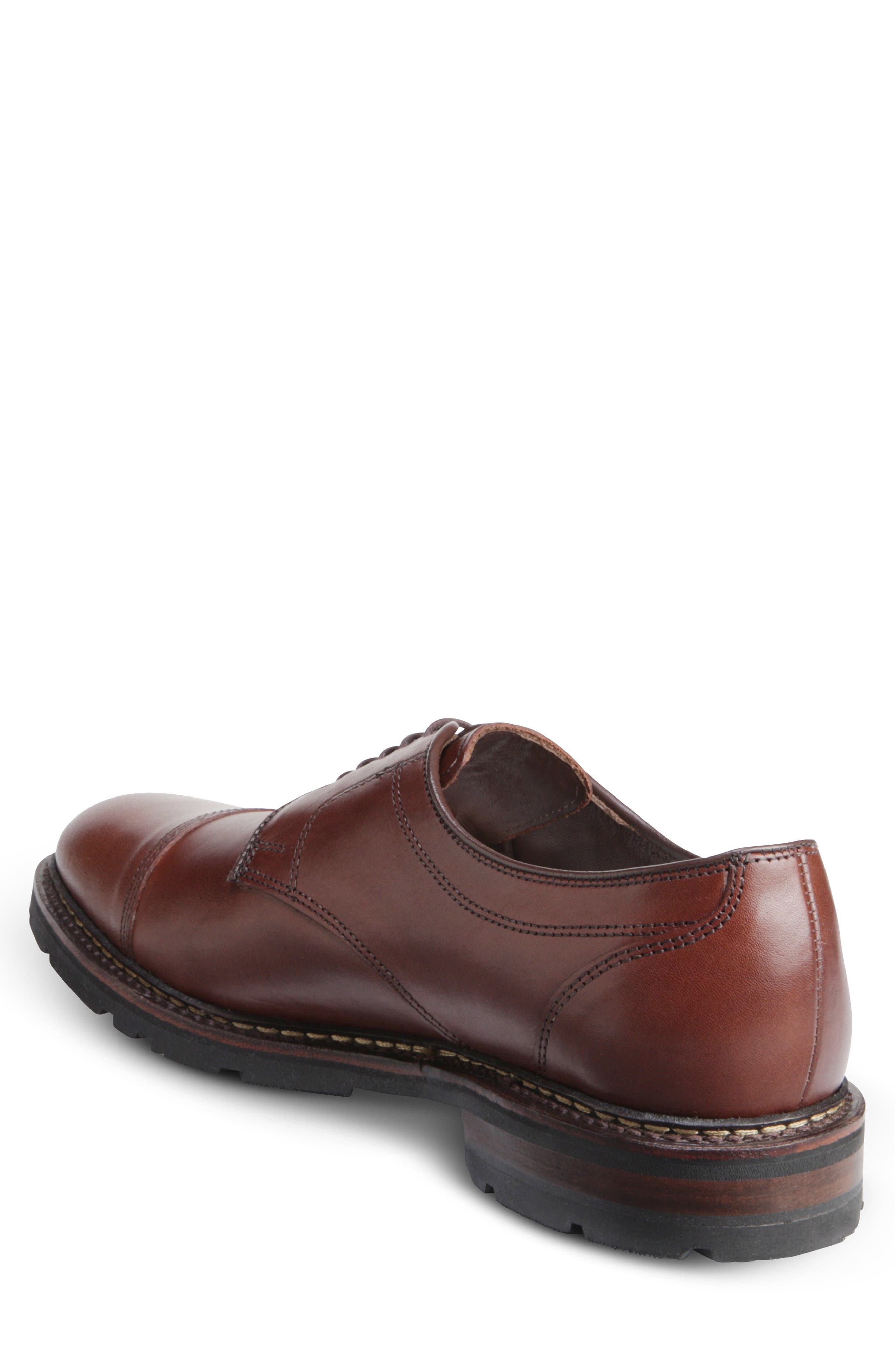 Ace Cap Toe Derby, Alternate, color, TOBACCO