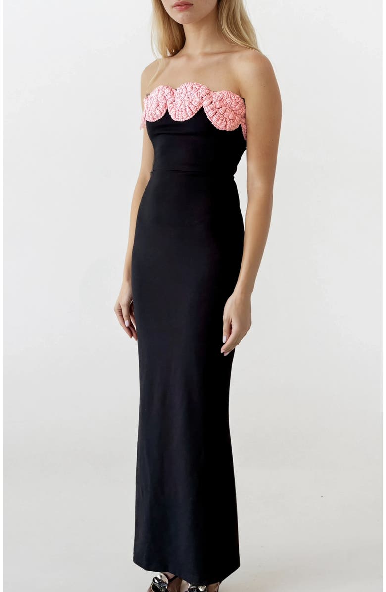 Elexiay Edo Dress, Alternate, color, Onyx