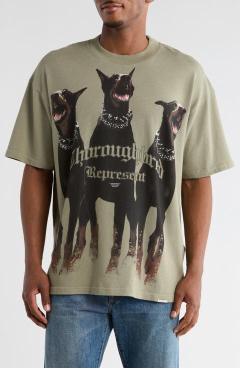 Thoroughbred Oversize Cotton Graphic T-Shirt
