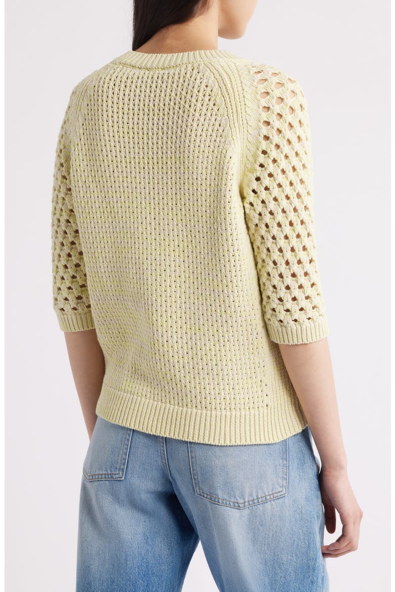 Funima Cotton Blend Open Stitch Sweater, Alternate, color, OPEN MISC