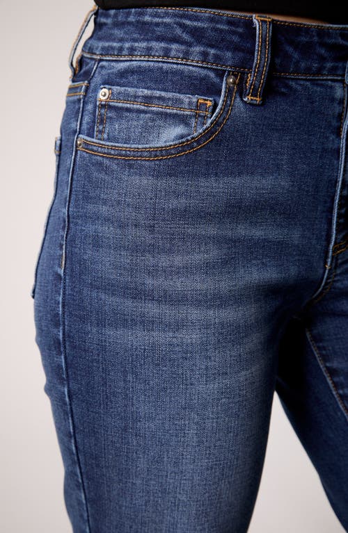 Blue Revival Quinn Mid Rise Straight Jean In Brown