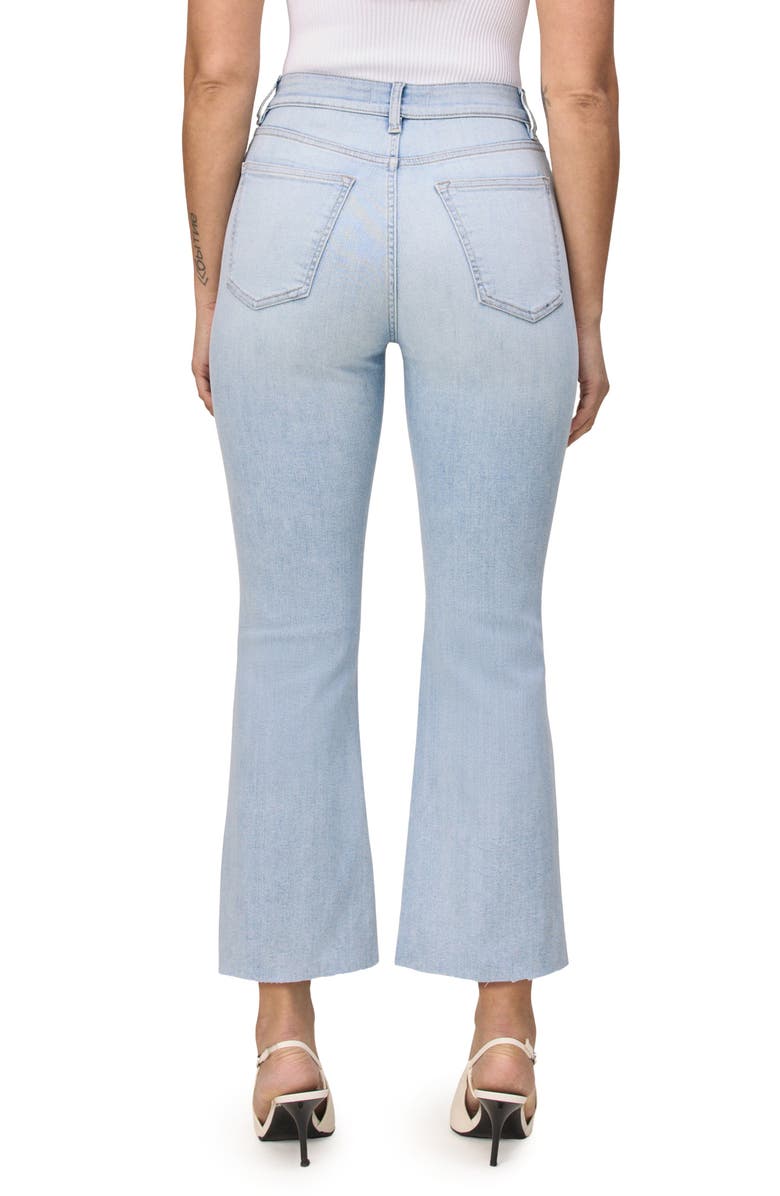 WARP+WEFT PSP Raw Hem High Waist Crop Bootcut Jeans, Alternate, color, Crush