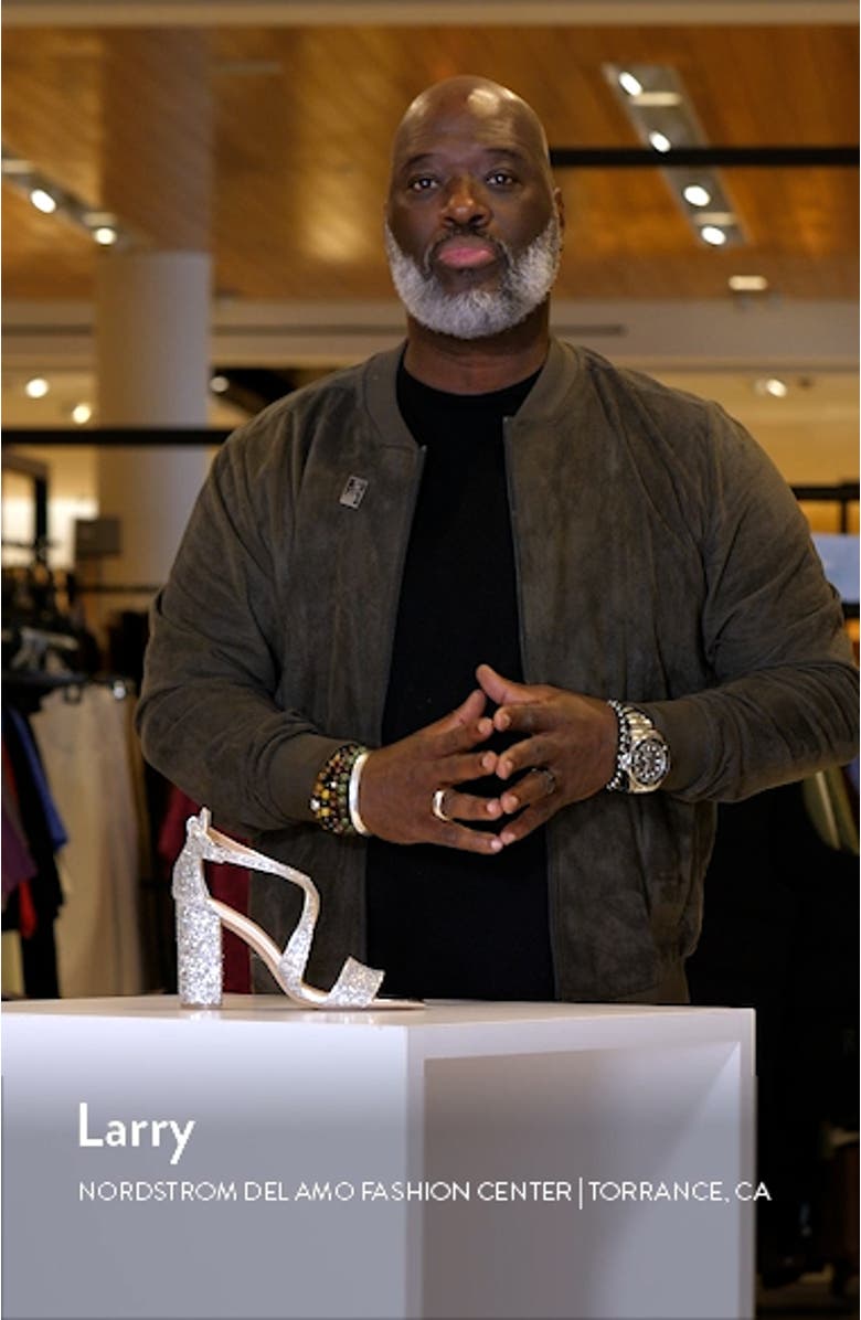 Cook Block Heel Glitter Sandal, sales video thumbnail