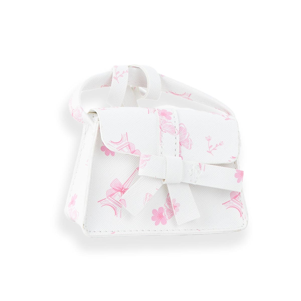 Paris Pink Quilted Mini Backpack Set, Alternate, color, Tower Bow/ Pink