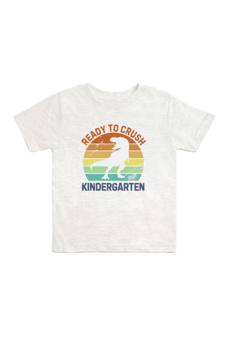 Ready to Crush Kindergarten Short Sleeve T-Shirt, Main, color, Ash