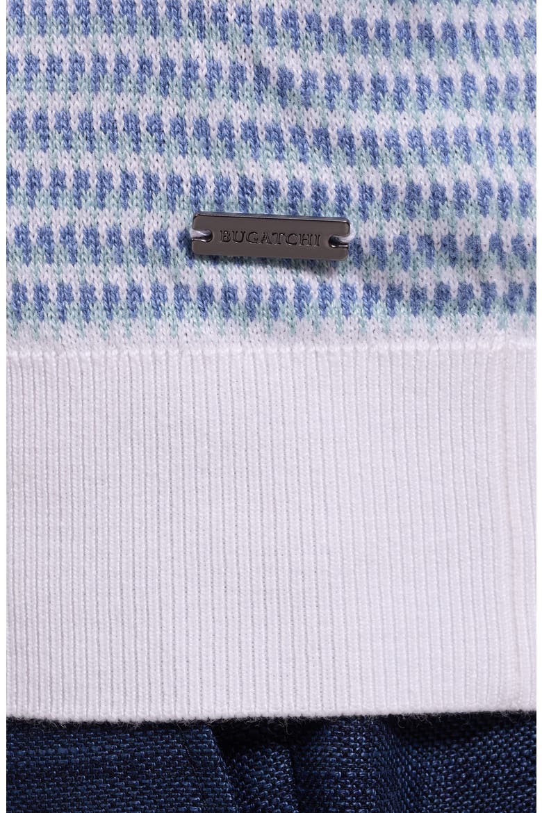 Johnny Collar Stripe Sweater, Alternate, color, PEACOCK