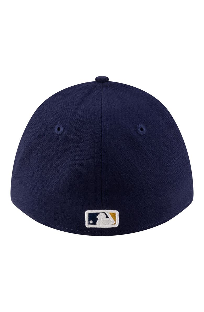 New Era Men's New Era Navy Milwaukee Brewers Player Replica 39THIRTY M-Crown Flex Hat, Alternate, color, Navy
