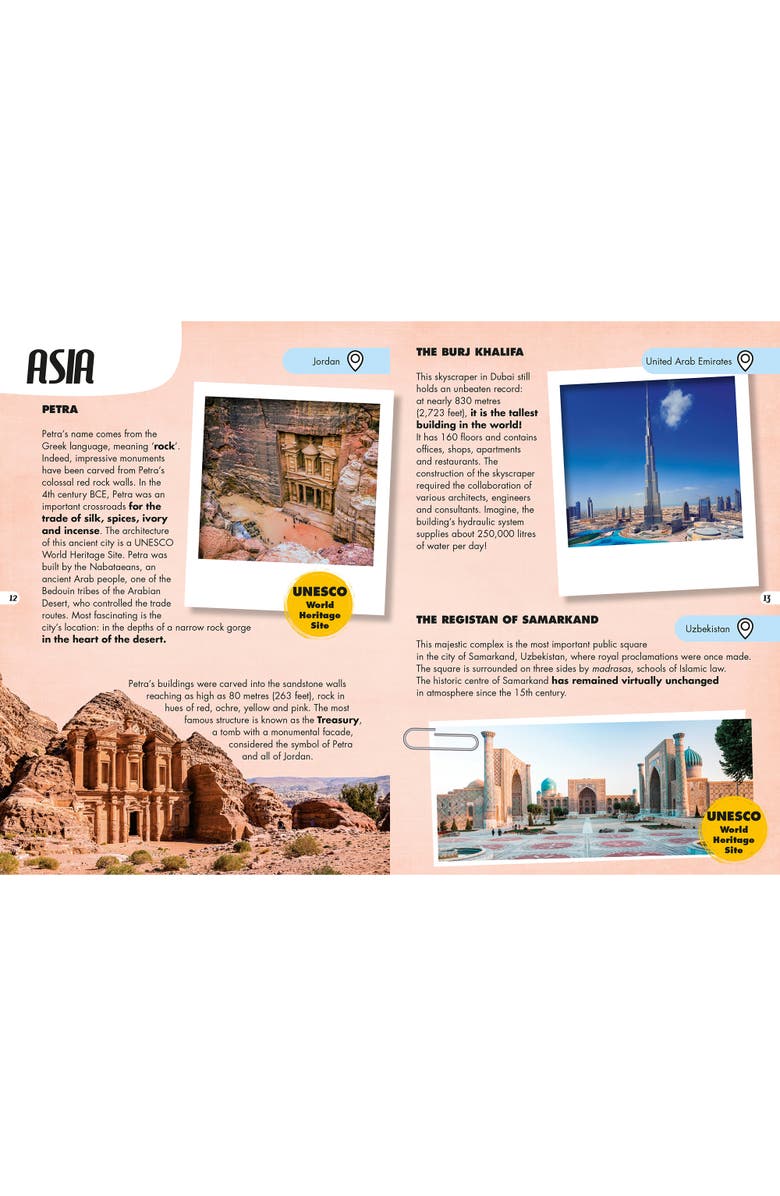 Sassi Travel, Learn and Explore Monuments Puzzle and Book Set, Alternate, color, Multicolored