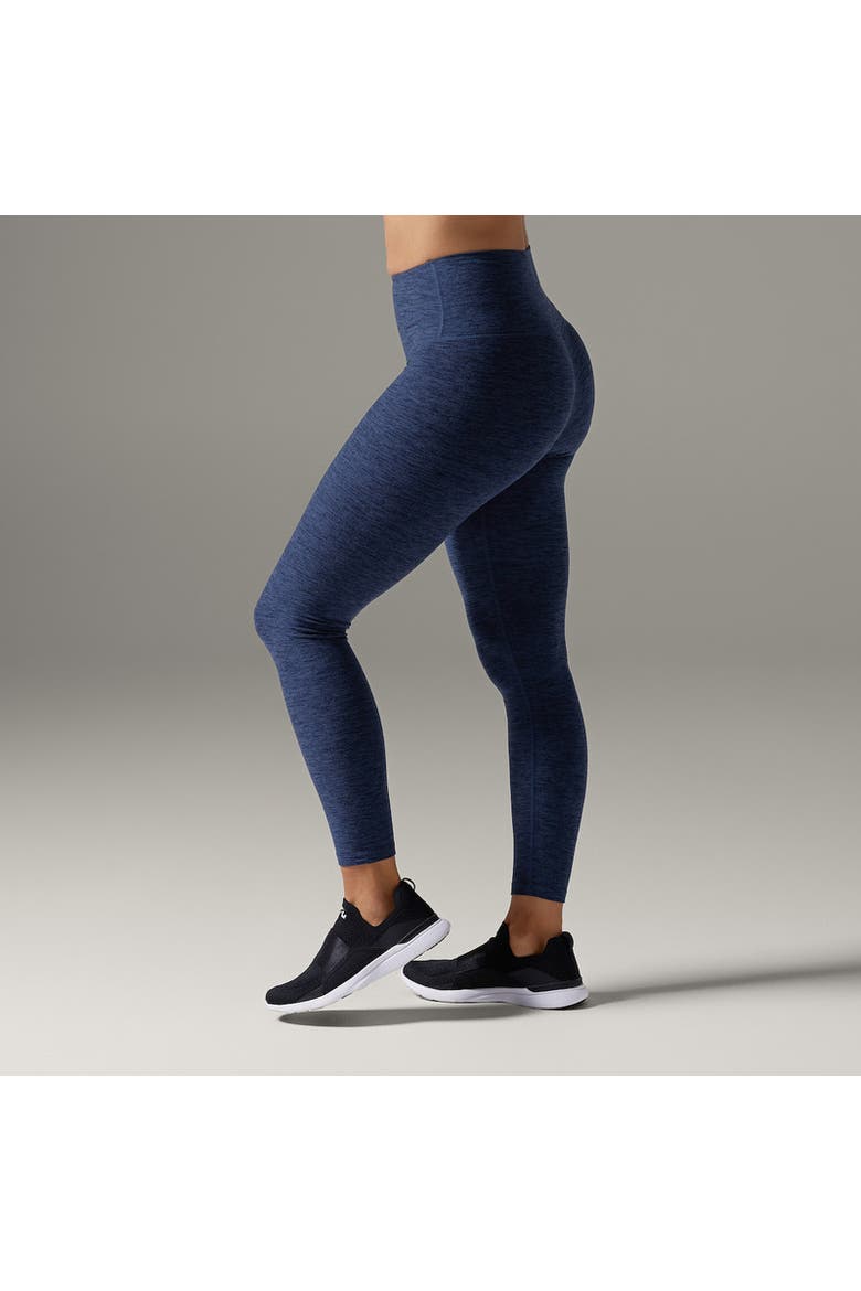 TaviCloud High Waisted 7/8 Legging, Alternate, color, NAVY SPACE DYE