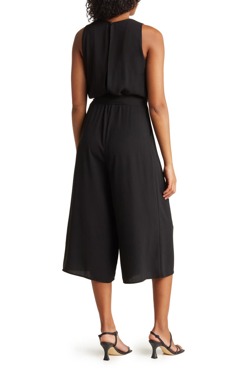 Vince Camuto Moss Crepe Blouson Crop Jumpsuit, Alternate, color,