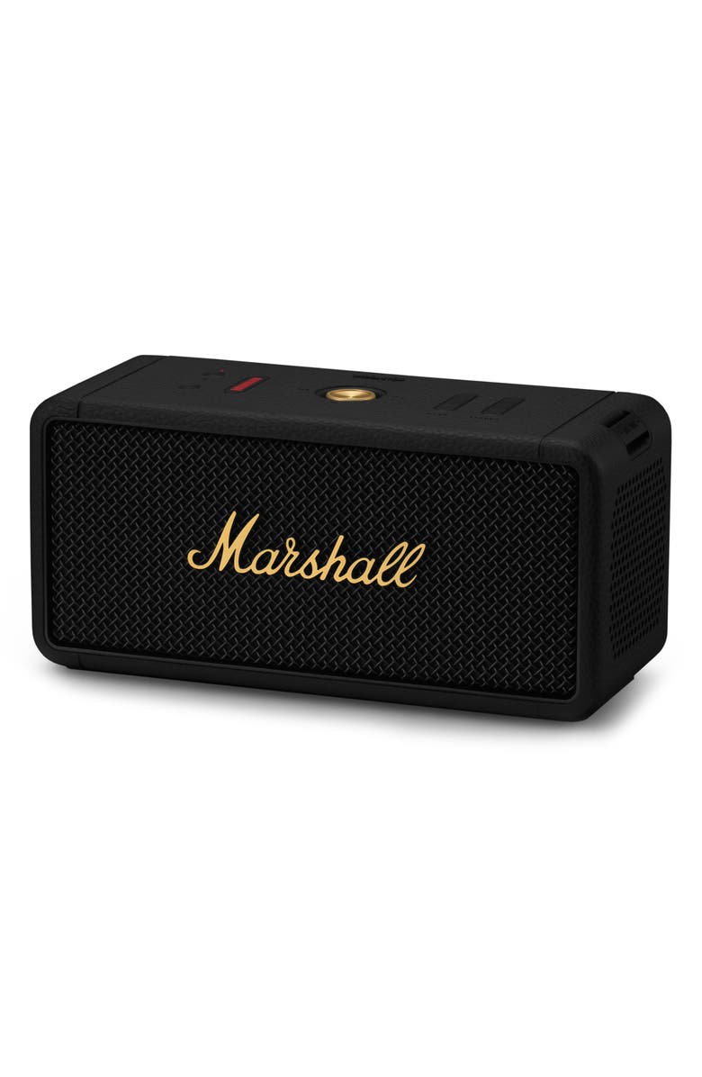Marshall Middleton Portable Bluetooth<sup>®</sup> Speaker, Alternate, color, Black And Brass