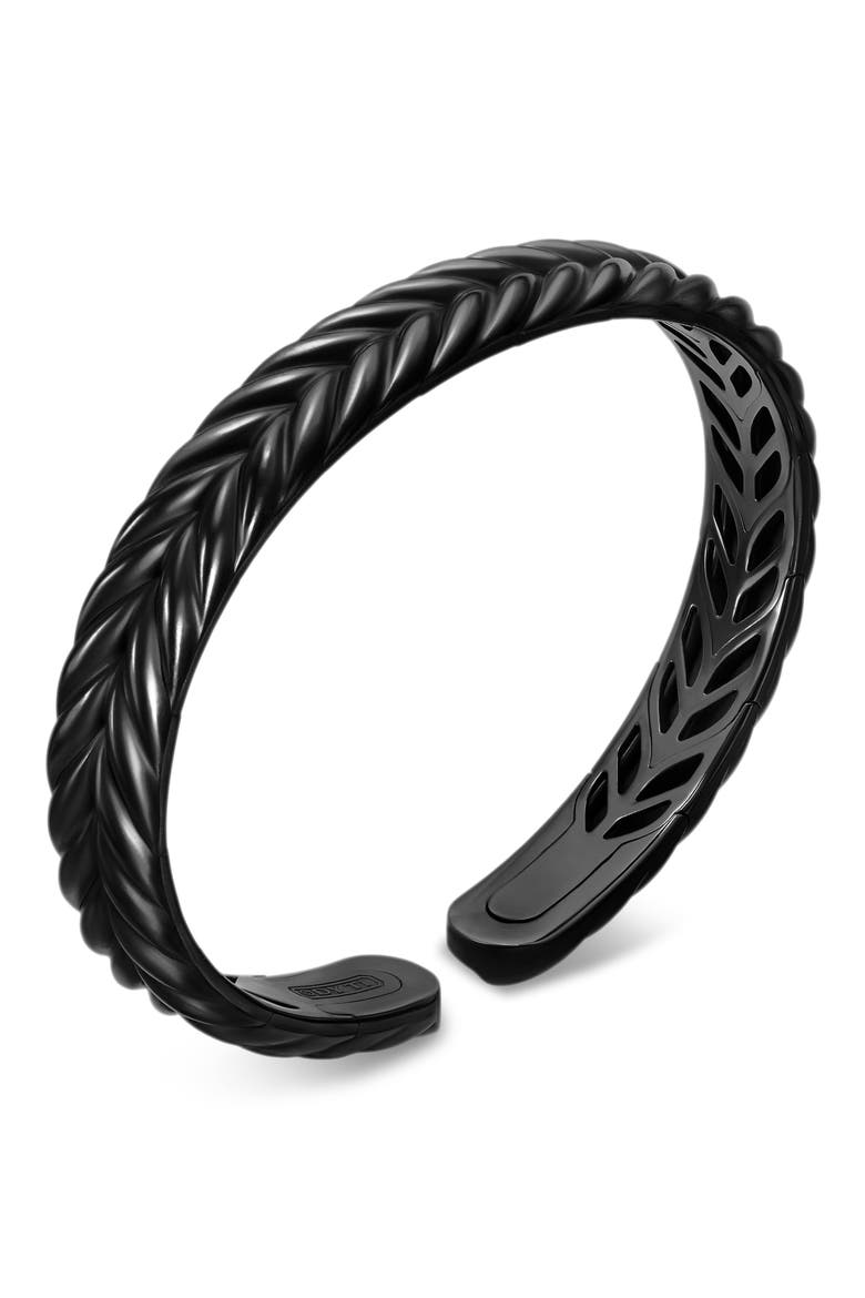 Chevron Flex Bracelet in Black Titanium, 10mm, Alternate, color, ALTERNATIVE MATERIAL