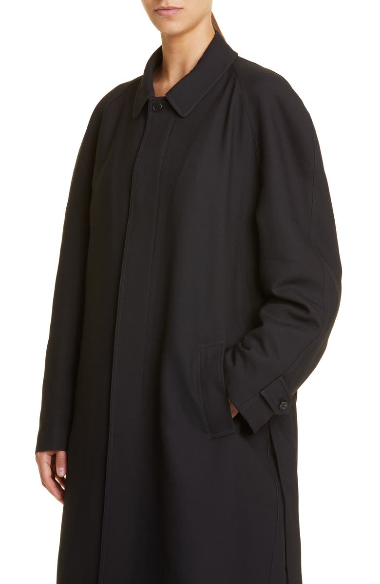 The Row Devitt Relaxed Wool Blend Coat, Alternate, color,