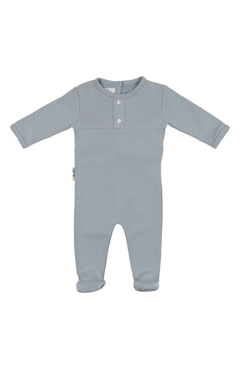 Manière Textured Dot Footie, Main, color, 