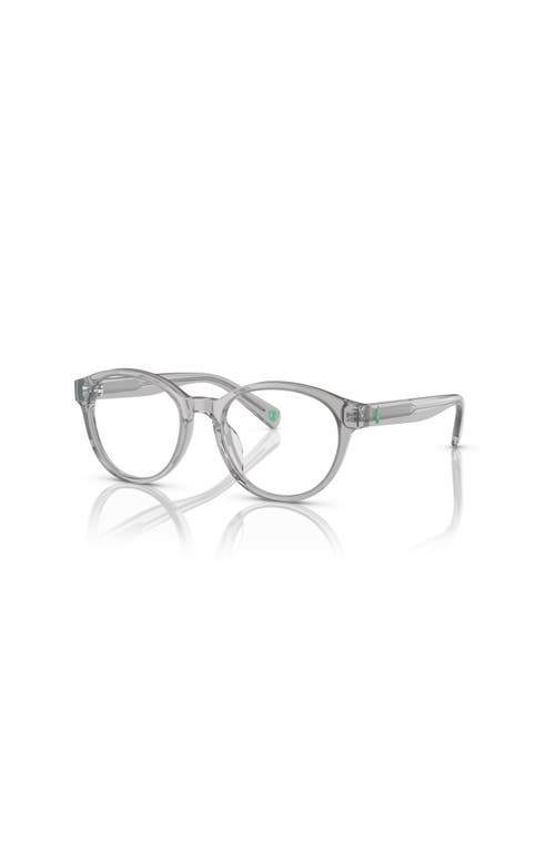 Polo Ralph Lauren 49mm Round Optical Glasses In Metallic