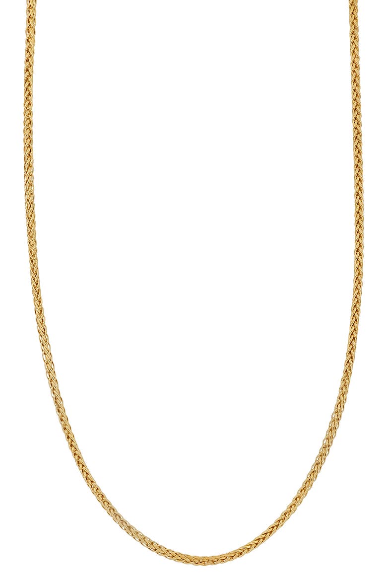 14K Gold Wheat Chain Necklace (Nordstrom Exclusive), Main, color, 14K YELLOW GOLD