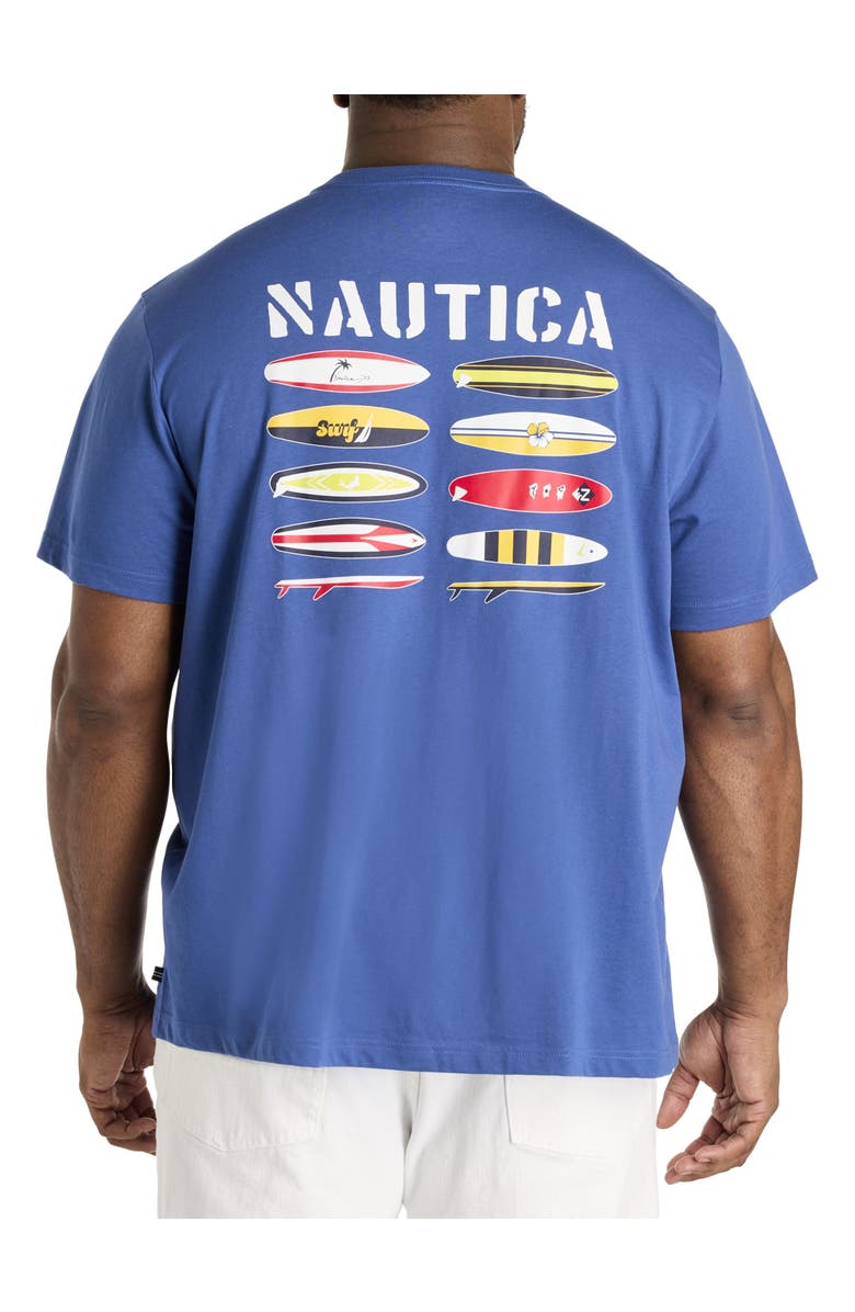 Nautica Big & Tall Beach Vibes Graphic Tee, Alternate, color, Union Blue