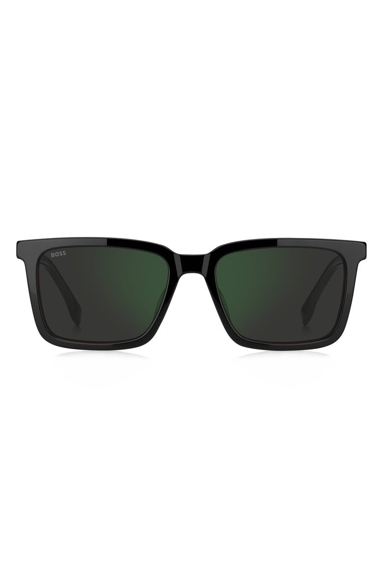 BOSS 55mm Sunglasses, Main, color, Black