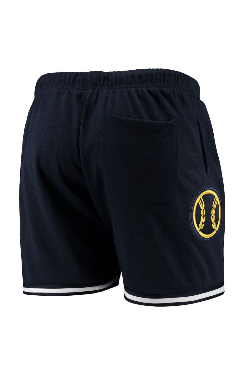 PRO STANDARD Men's Pro Standard Navy Milwaukee Brewers Logo Mesh Shorts, Alternate, color, Navy