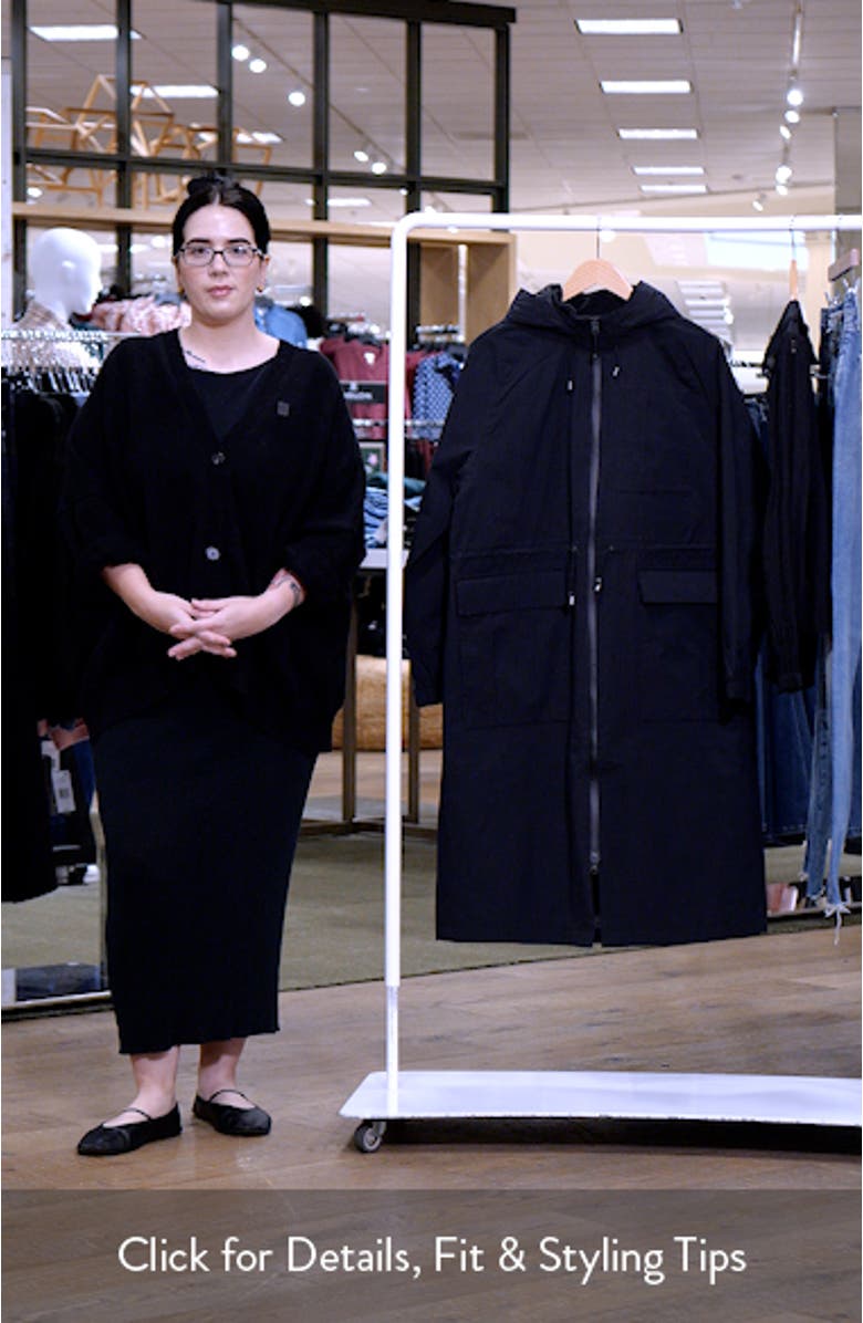 Thermal Water Repellent Long Hooded Jacket, sales video thumbnail