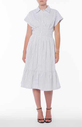 Cuffed Short Sleeve Shirtdress