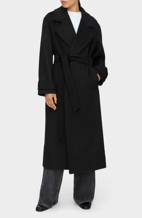George Wool Blend Wrap Coat