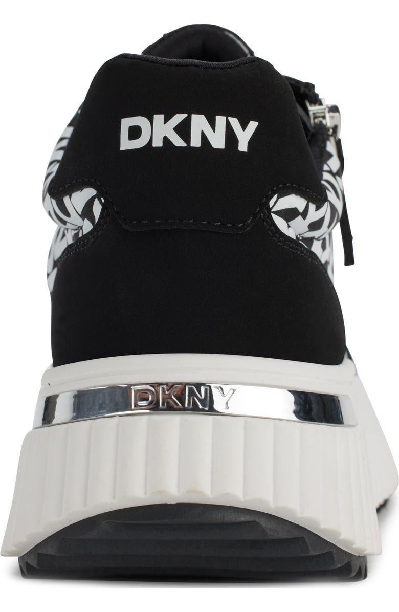 DKNY Lissa Platform Sneaker, Alternate, color, Black/ White