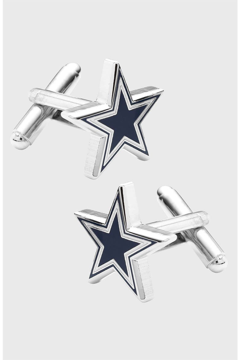 'Dallas Cowboys' Cuff Links, Main, color, NAVY