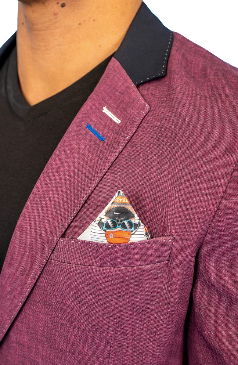 Maceoo Unconstructed Shadow Blazer, Alternate, color, Pink