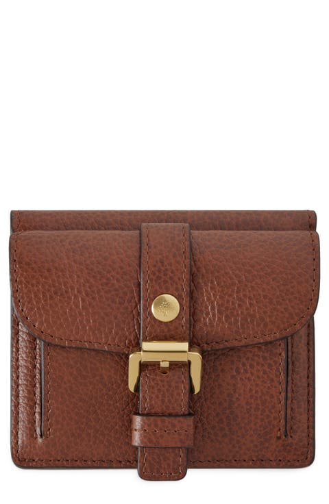 Small Roxanne Classic Grained Leather Wallet