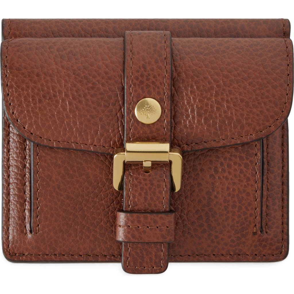 Mulberry Small Roxanne Classic Grained Leather Wallet In Brown