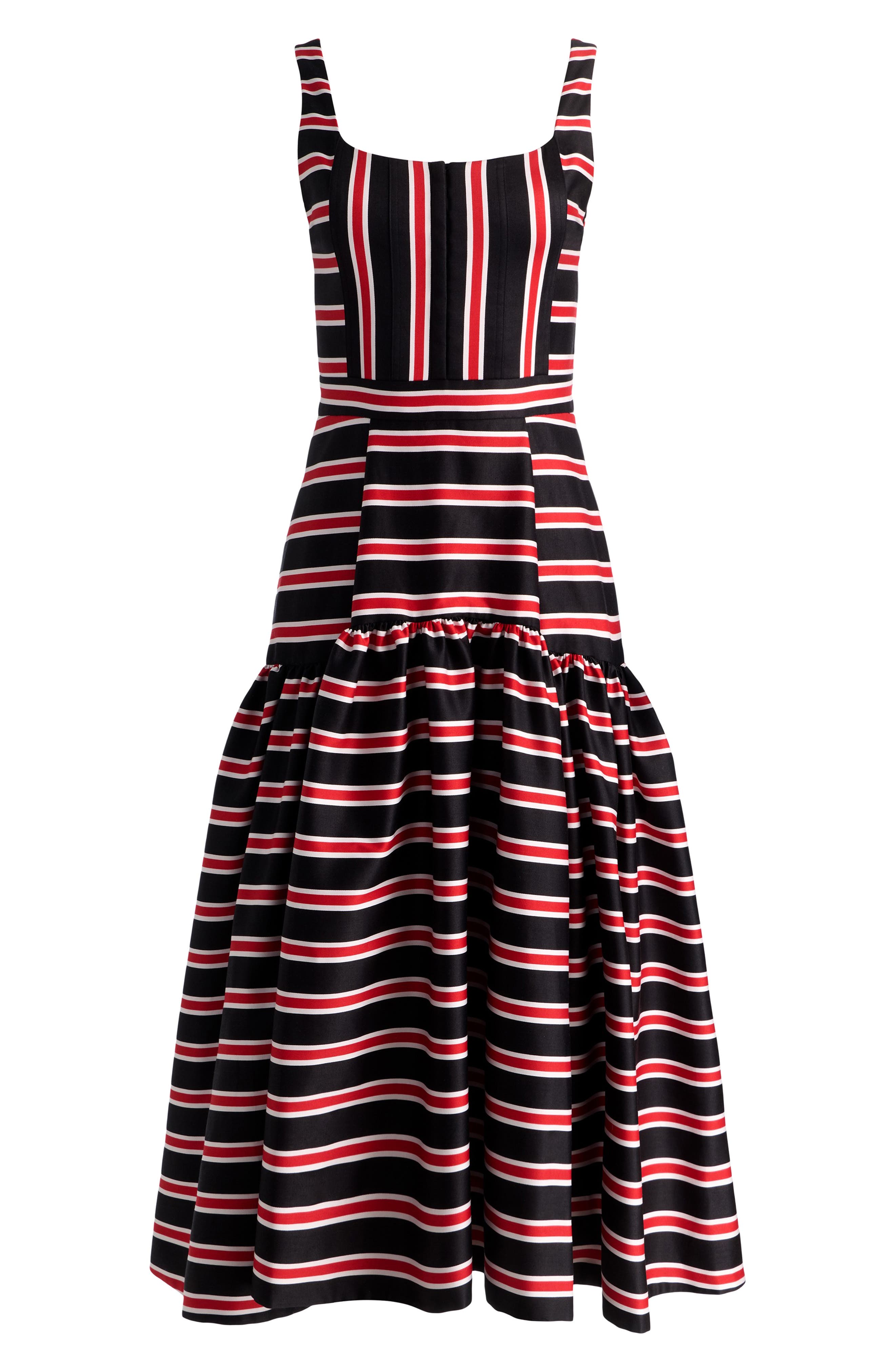 alice and olivia black and white striped dress + Diana Directional Stripe Structured Cotton Blend (Women) it delivers leg colour:coti-dress-mesh-brown Heiress Beverly Hills Women's Material:Leather