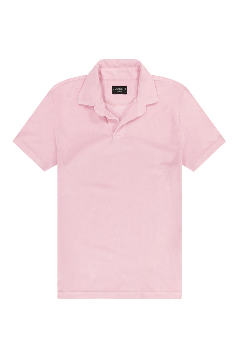 Terry Cloth Polo, Alternate, color, CANDY PINK