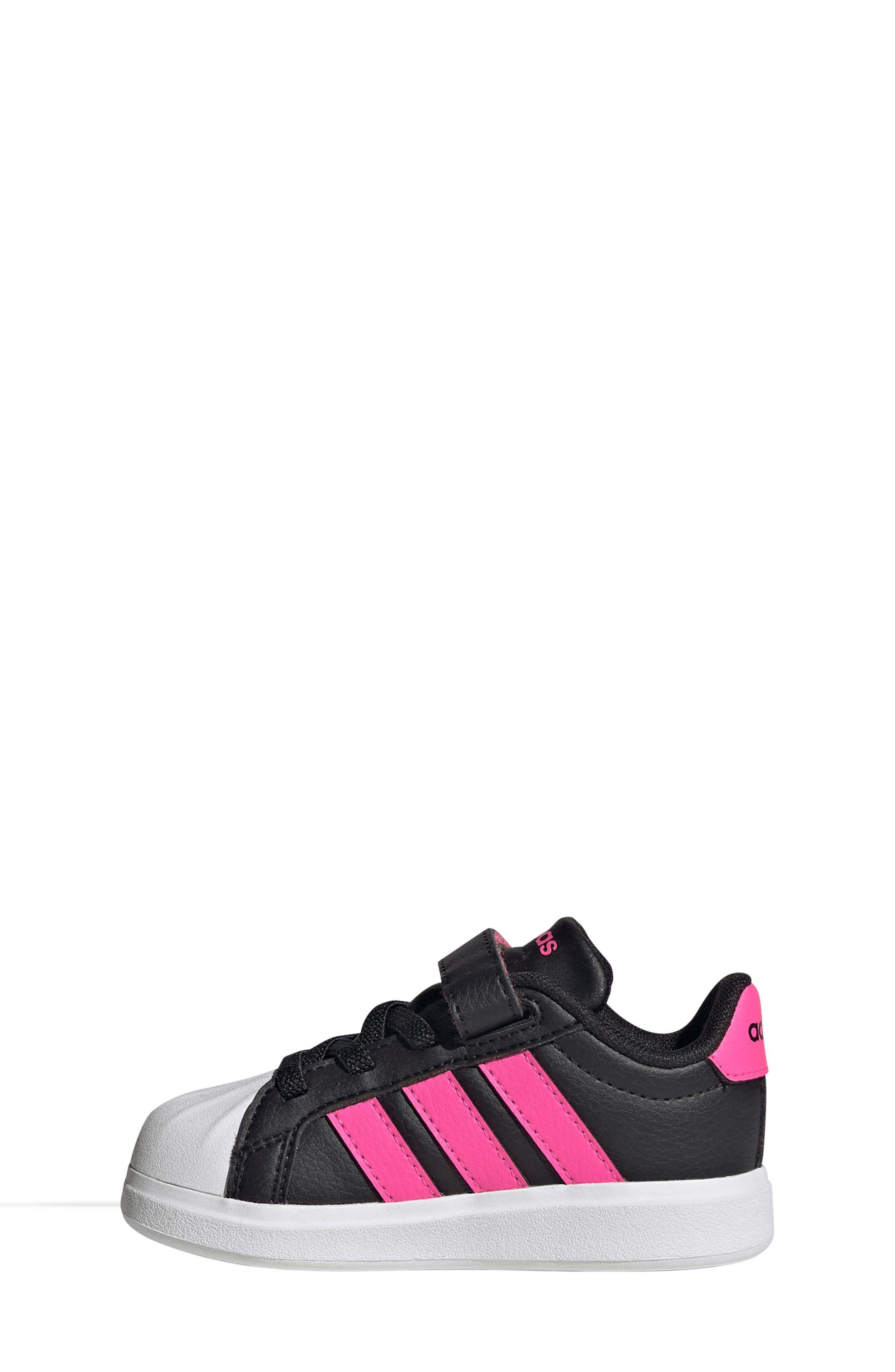adidas Kids' Streettalk Sneaker, Alternate, color, Black/ Lucid Pink/ White