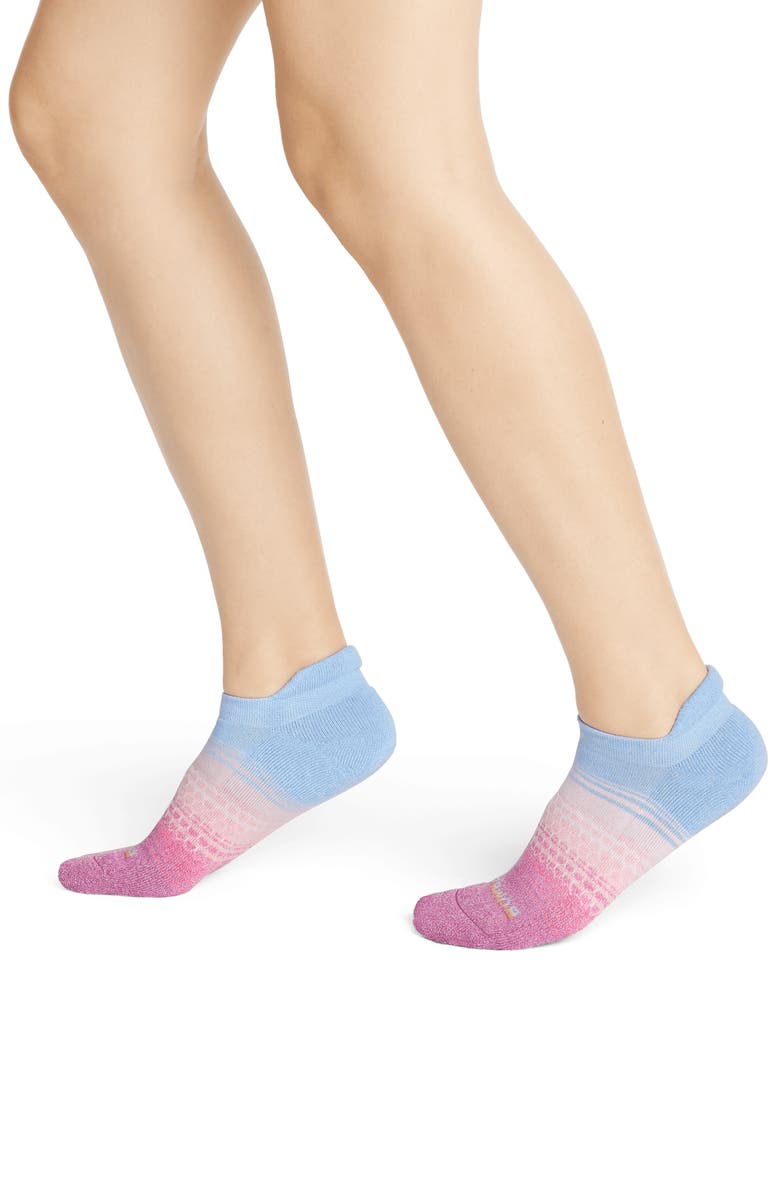 Bombas Pride Marl Ombré Ankle Socks, Main, color, Pink Lotus