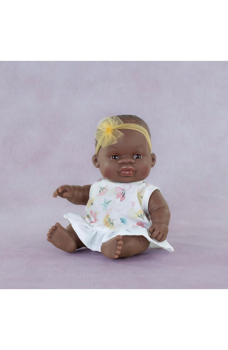 Miniland My friends & Me Collection Baby Doll - 8 1/4'', Alternate, color, White Floral Multi