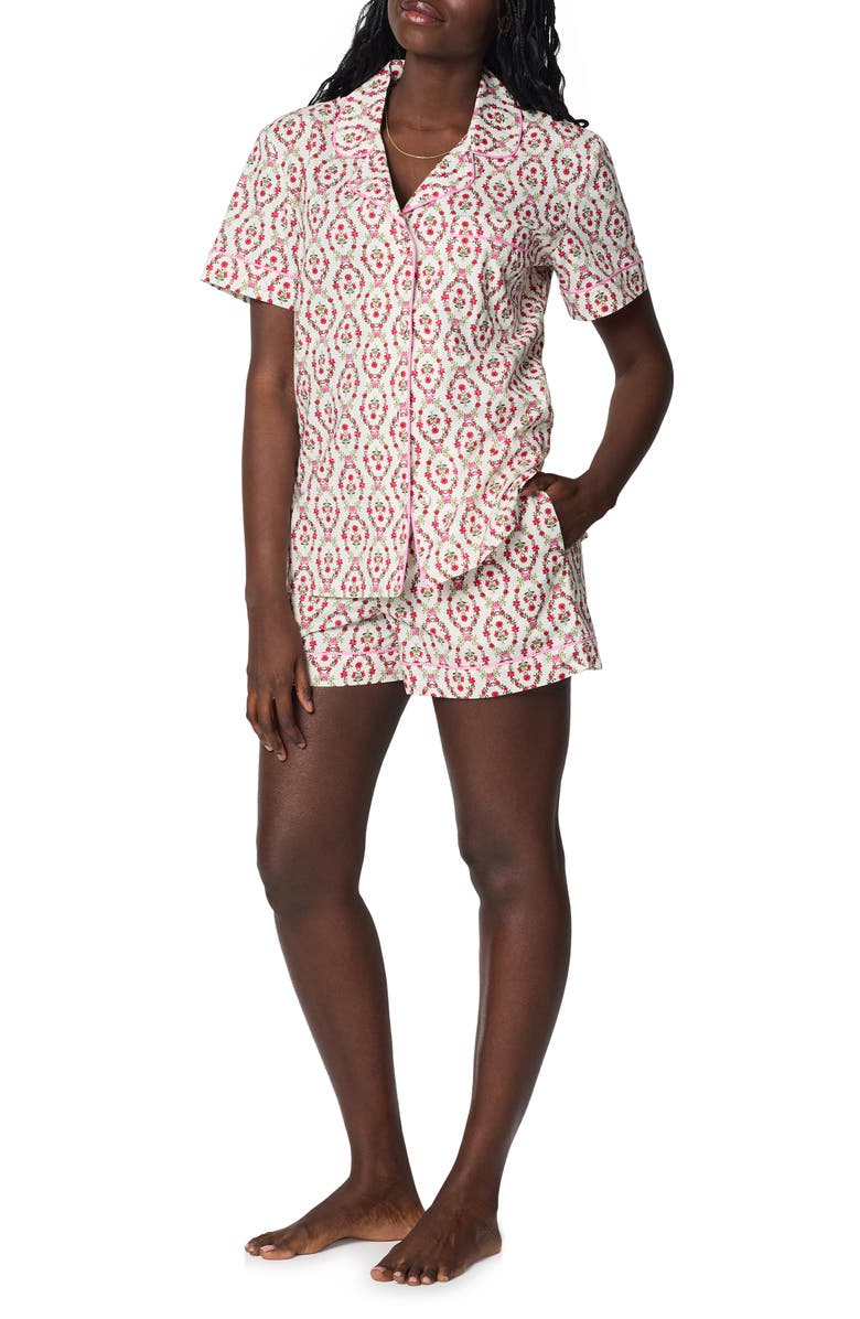BedHead Pajamas Print Cotton Short Pajamas, Alternate, color, Olivia