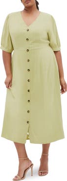 City Chic Charli Button-Up Midi Dress