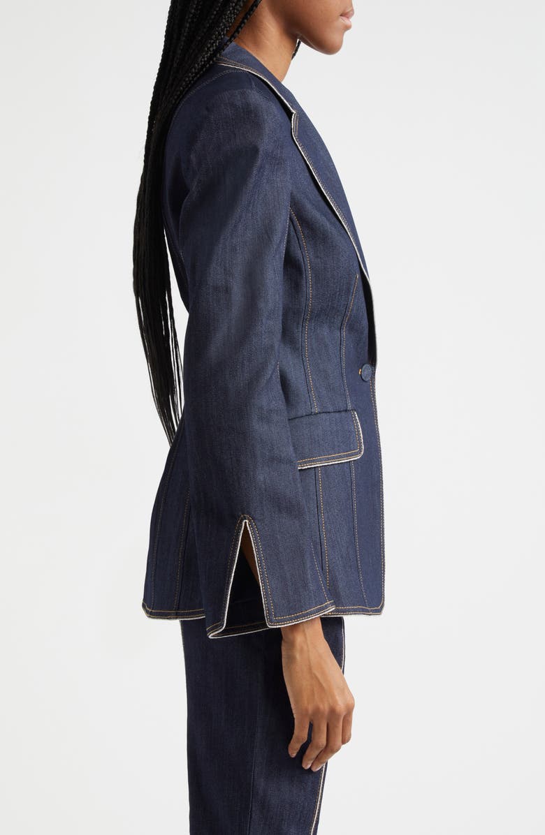 Cinq à Sept Danicka Stretch Denim Blazer, Alternate, color,