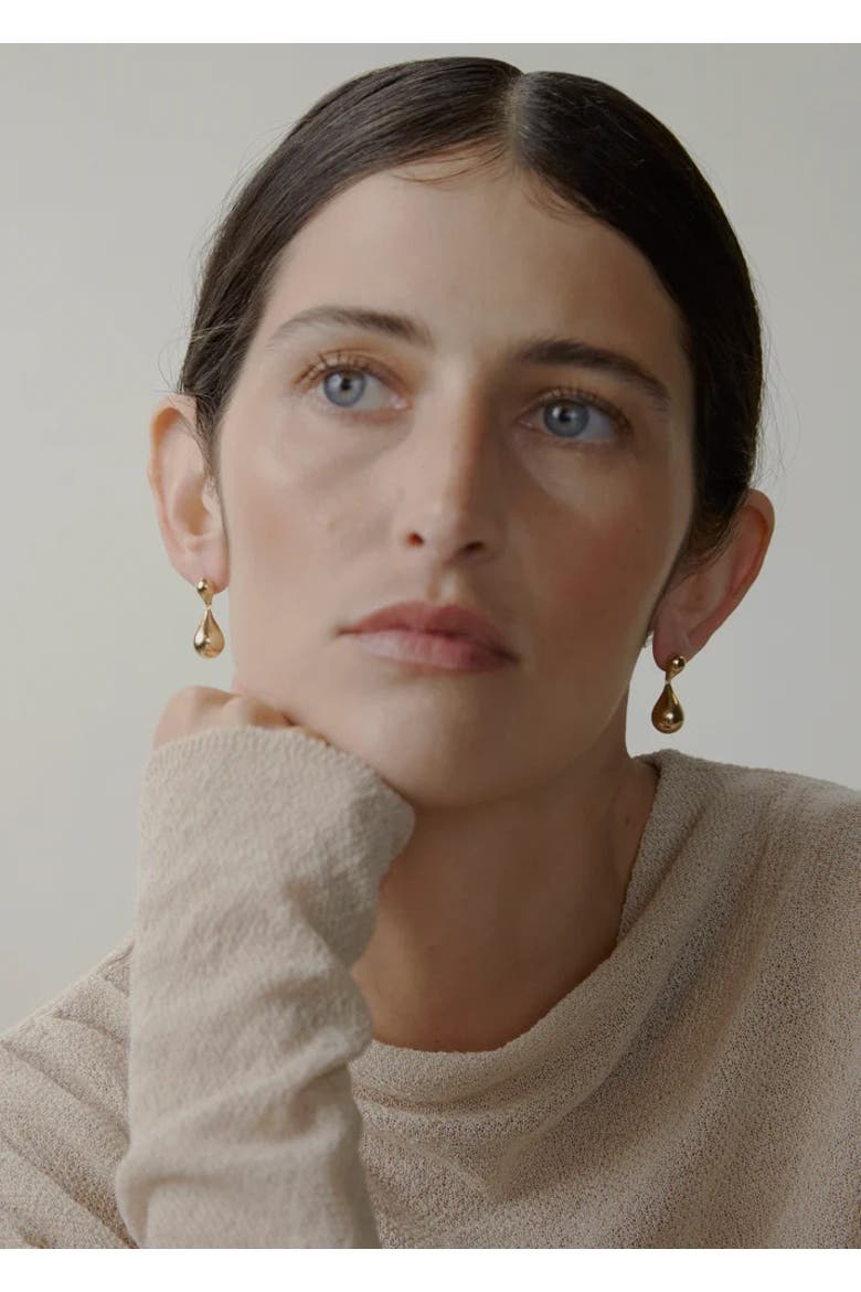 14kt Gold Stilla Duo Earrings, Alternate, color, Yellow Toned Gold
