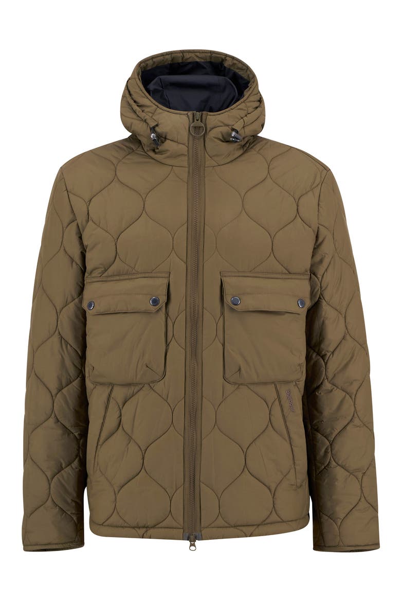 Re-Engineered Hooded Quilted Jacket, Alternate, color, BEECH